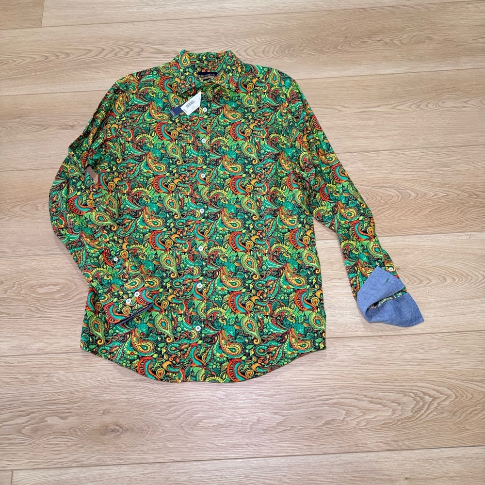CREMIEUX Long Sleeve Shirt Men's LT Large Tall Paisley Print Button-Up Lot Of 3 - Picture 2 of 15